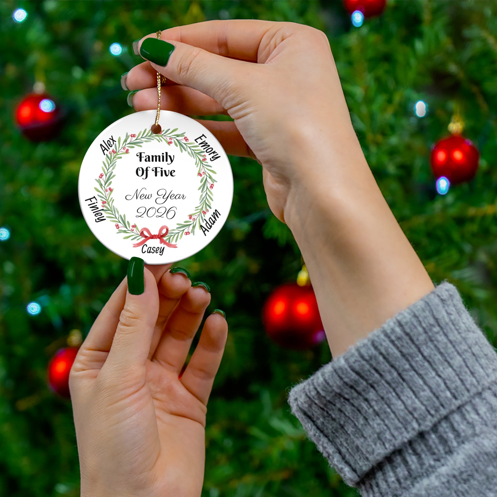 Personalized Family Photo Ornament