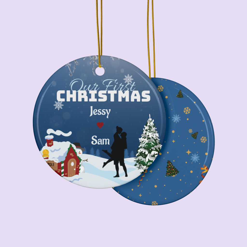 Personalized ‘Christmas’ Couple Ornament