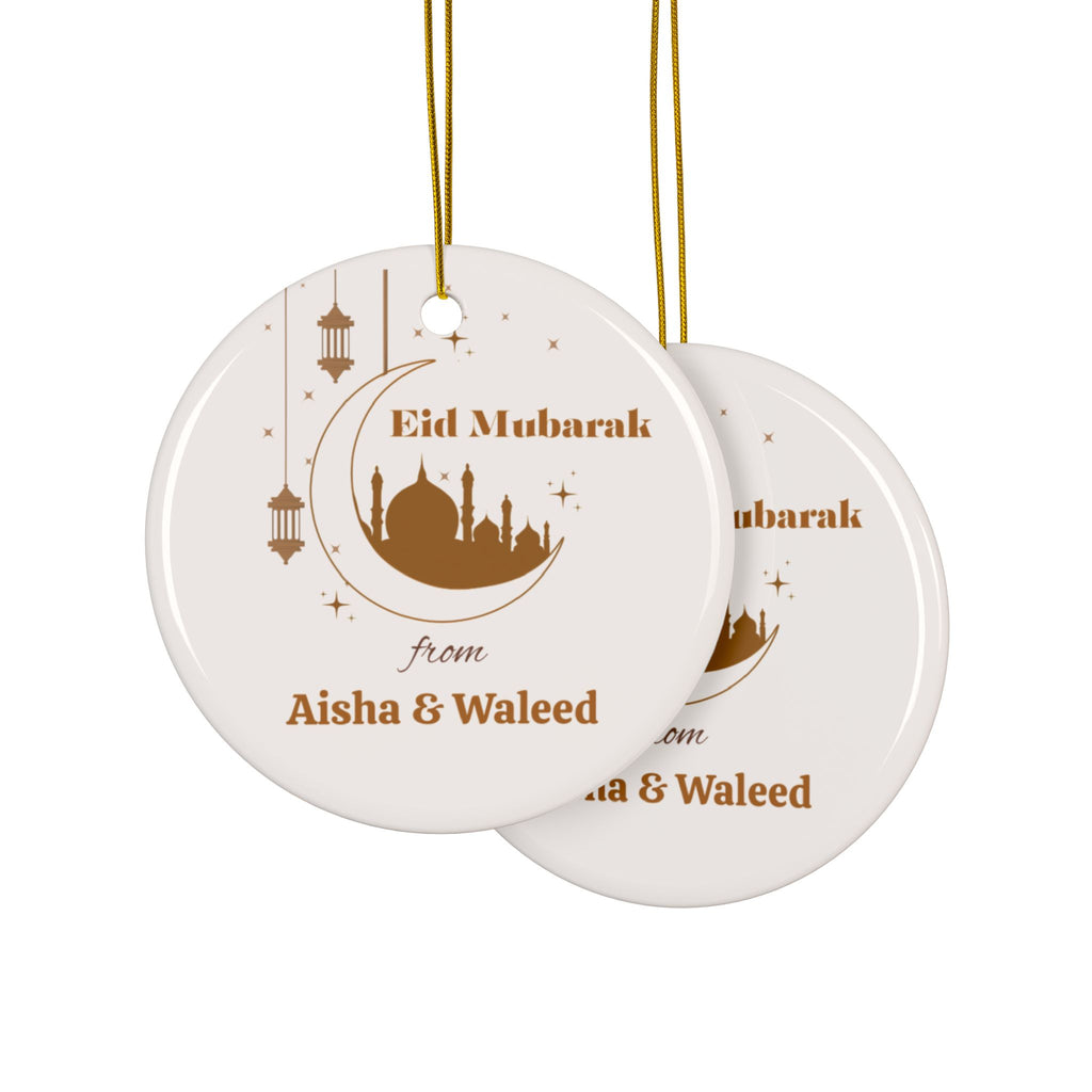 Eid Mubarak Personalized Couple Ornament