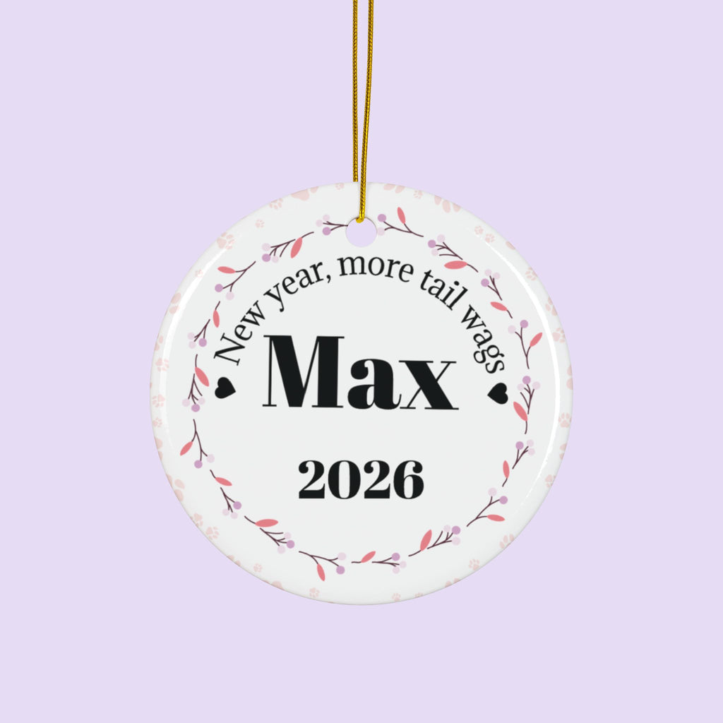Personalized Pet Photo Ceramic Ornament