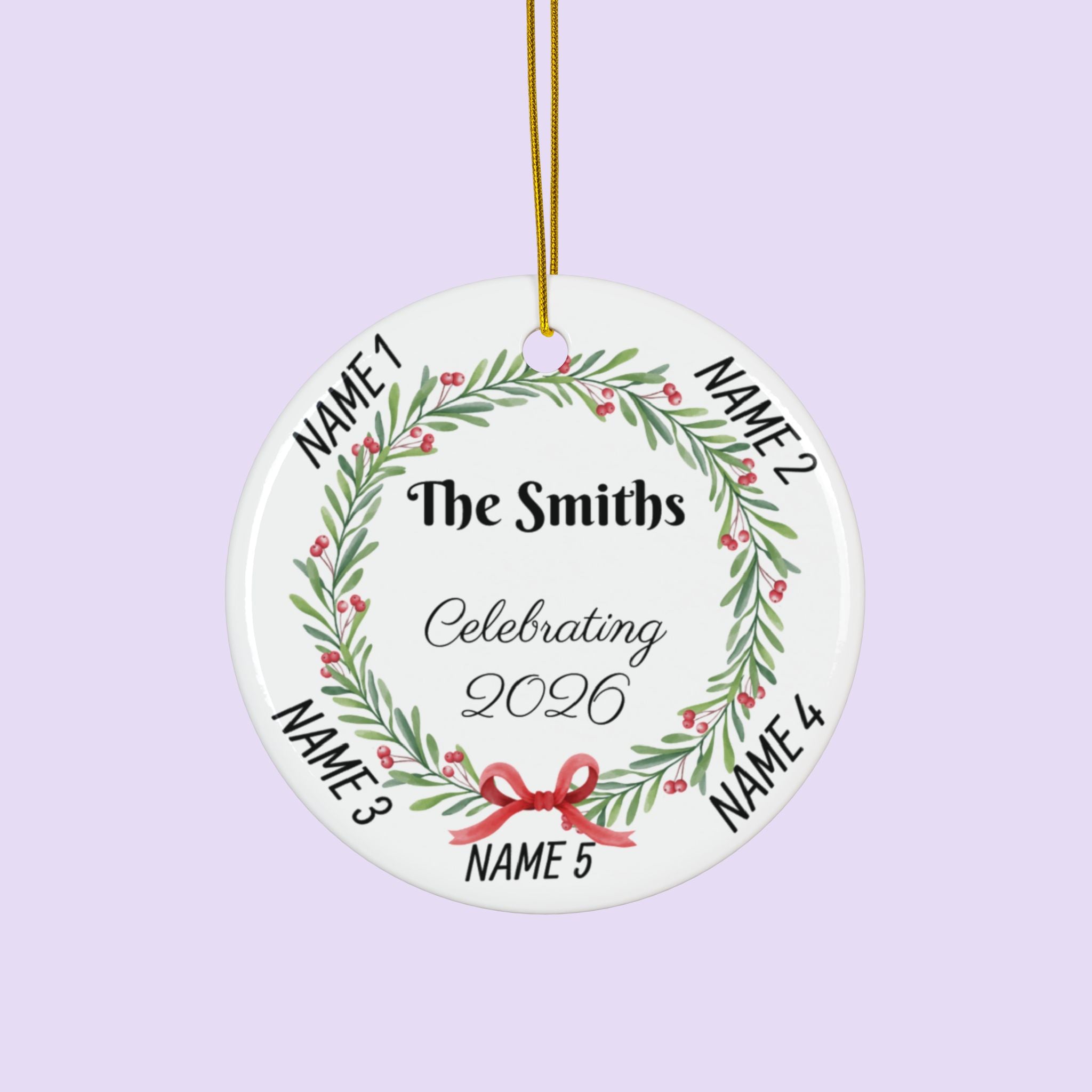 Personalized Family Photo Ornament