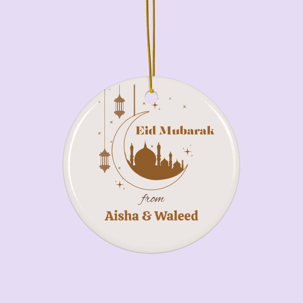 Eid Mubarak Personalized Couple Ornament