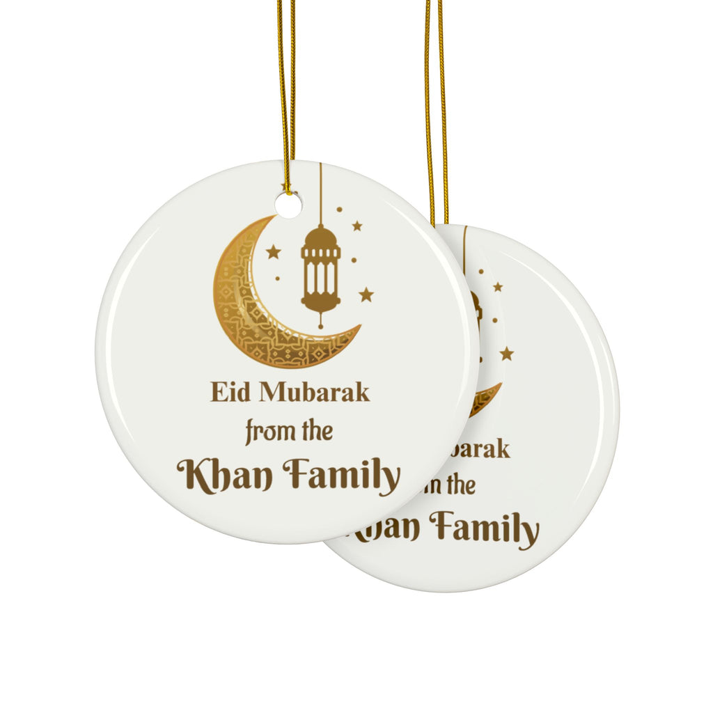 Eid Mubarak Personalized Family Ornament