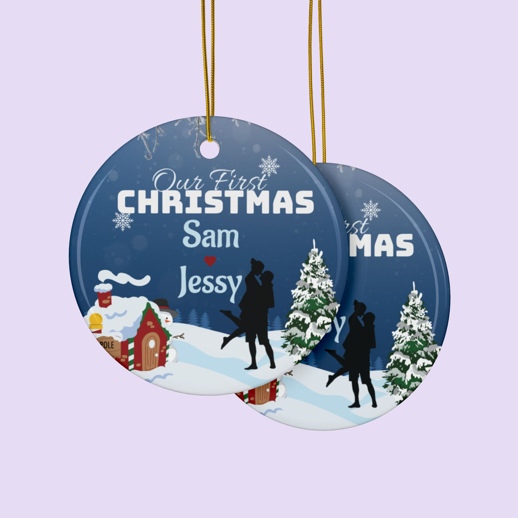 Personalized ‘Christmas’ Couple Ornament