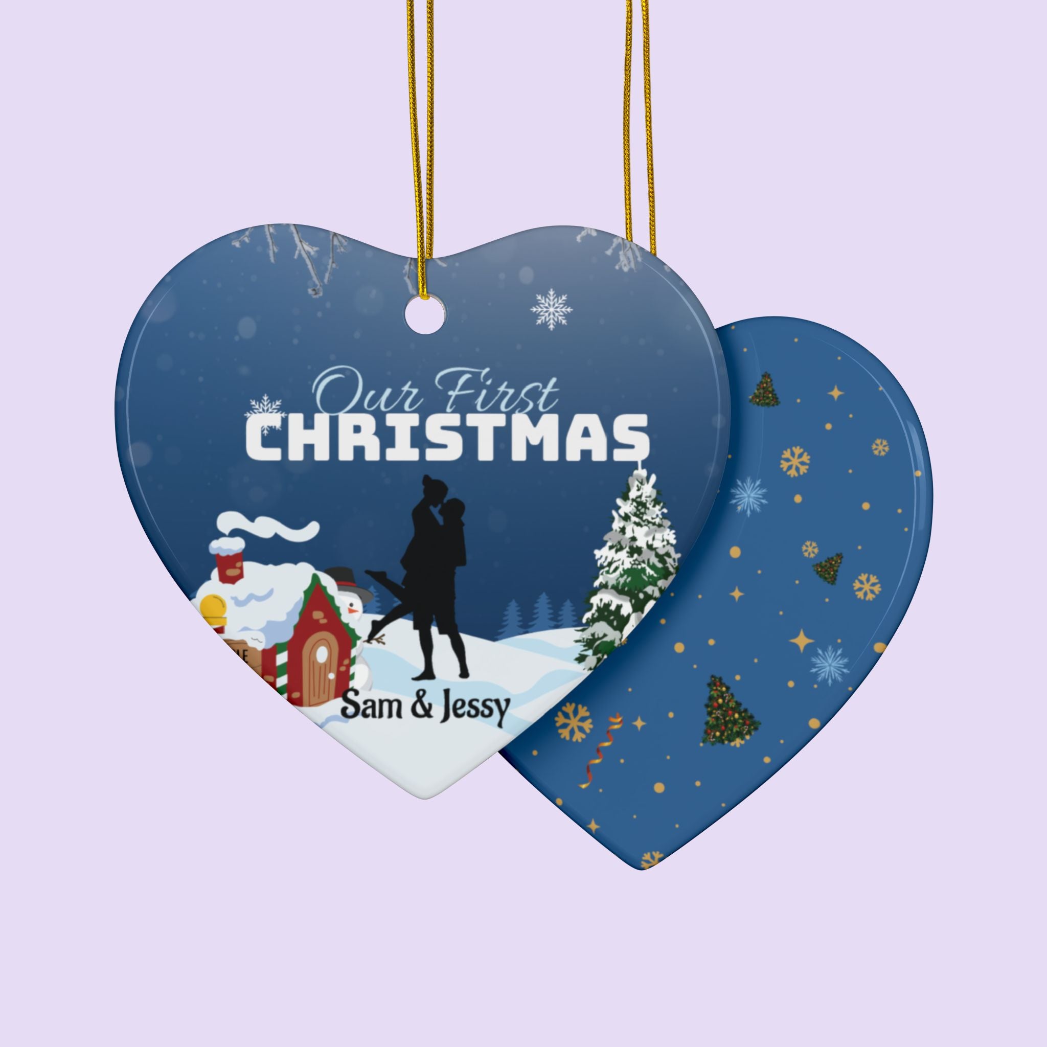 Personalized ‘Christmas’ Couple Ornament