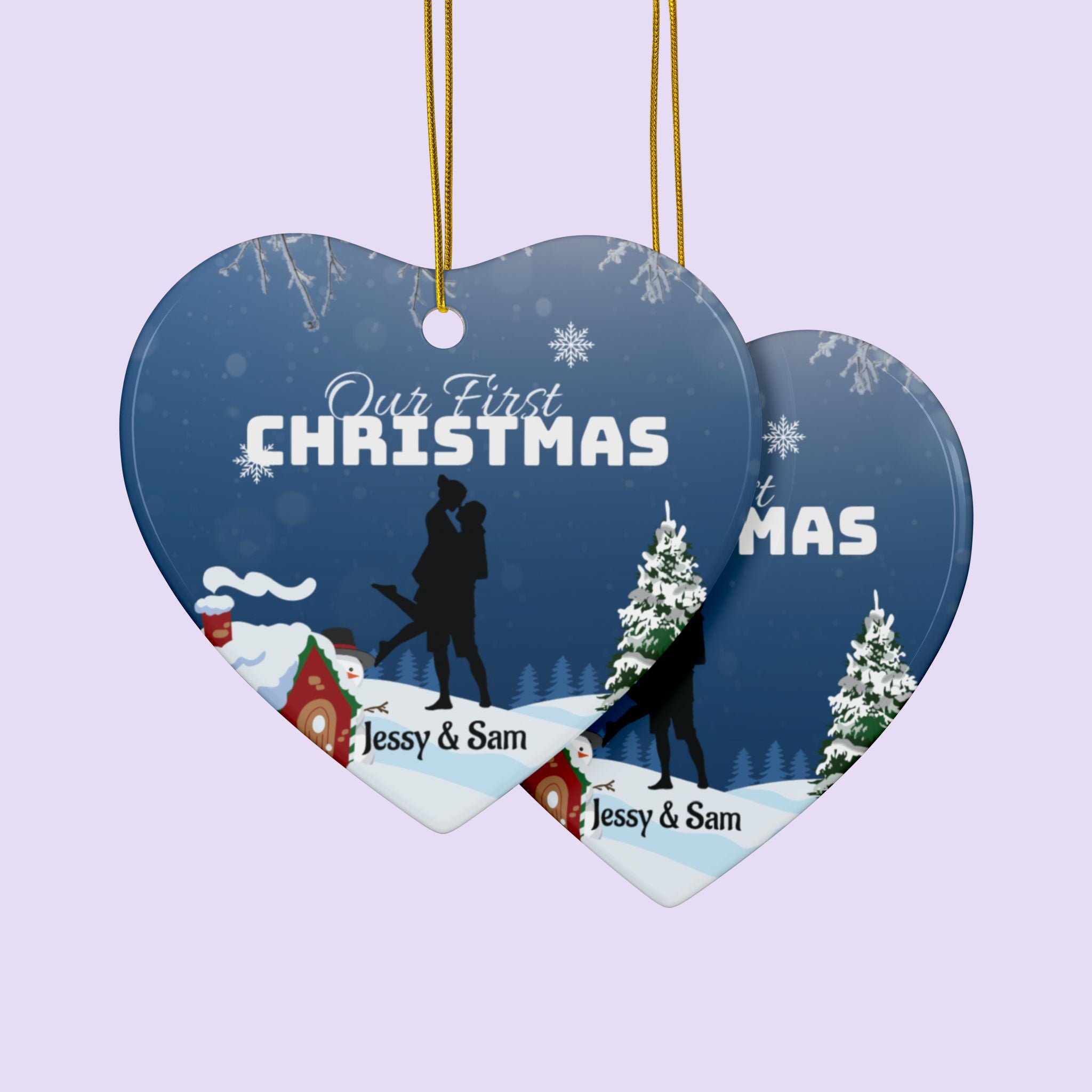 Personalized ‘Christmas’ Couple Ornament