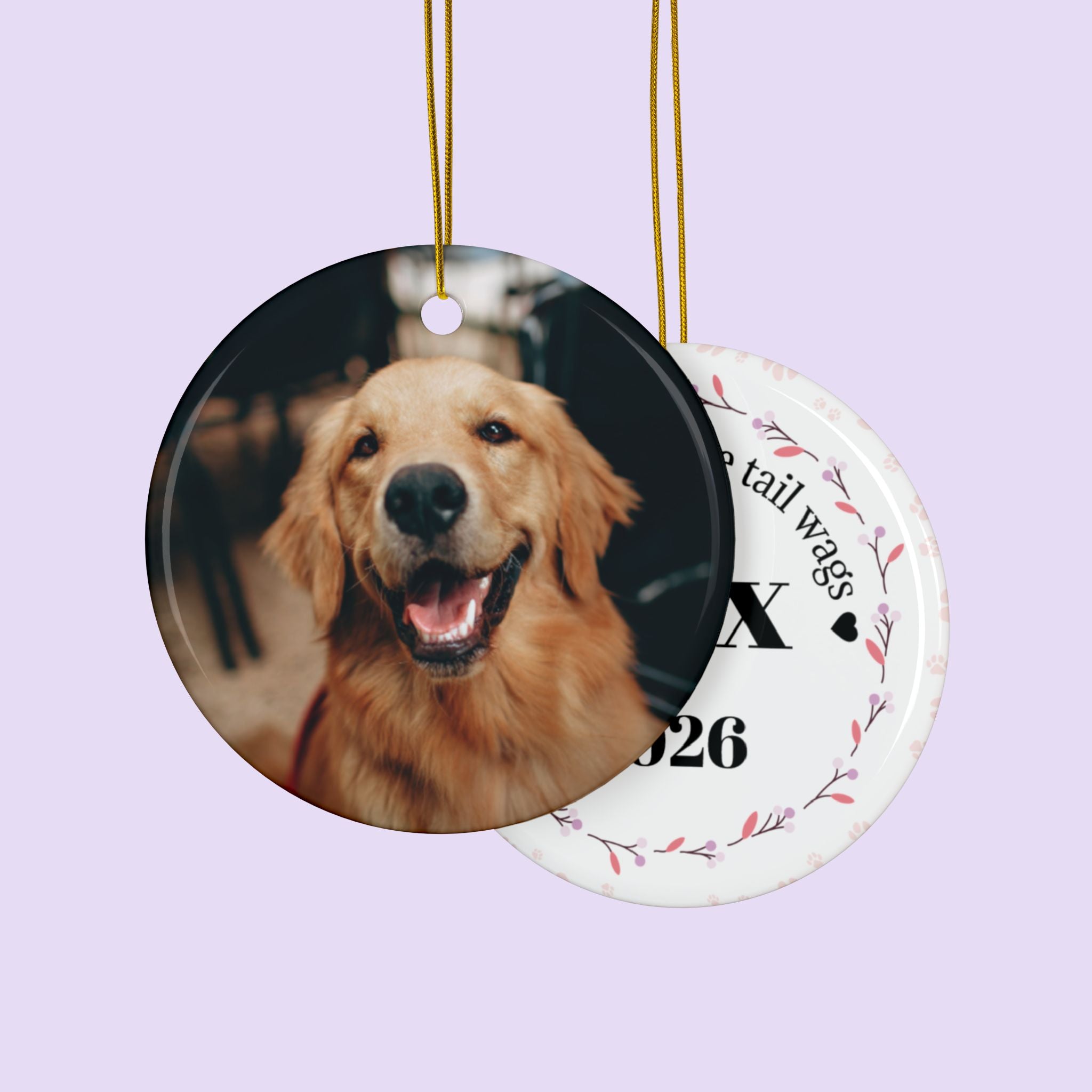 Personalized Pet Photo Ceramic Ornament
