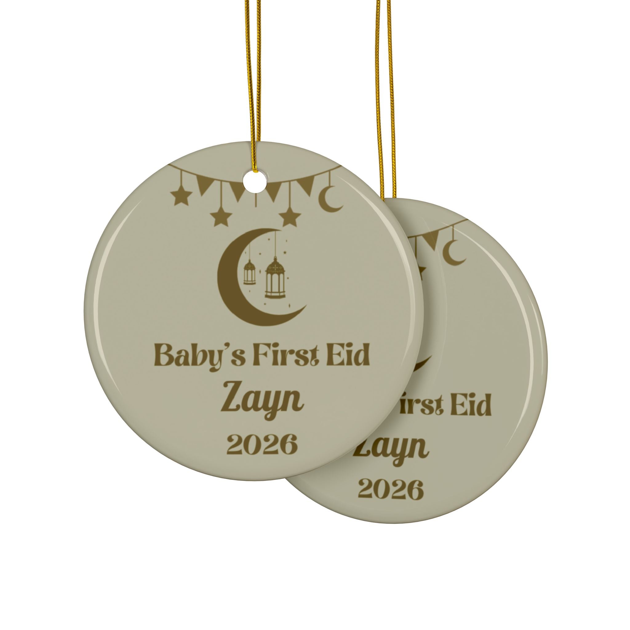 Baby’s First Eid 2026 – Personalized Ornament
