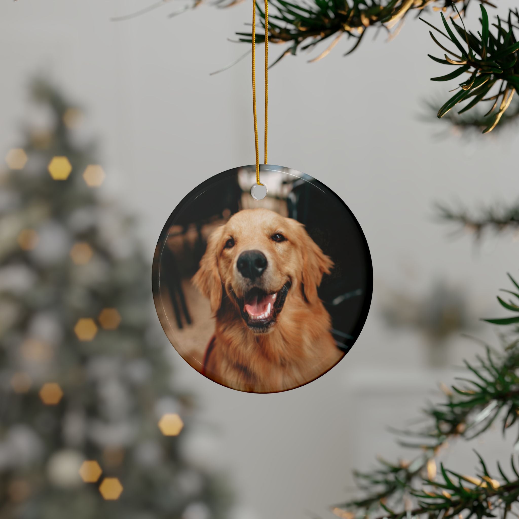 Personalized Pet Photo Ceramic Ornament