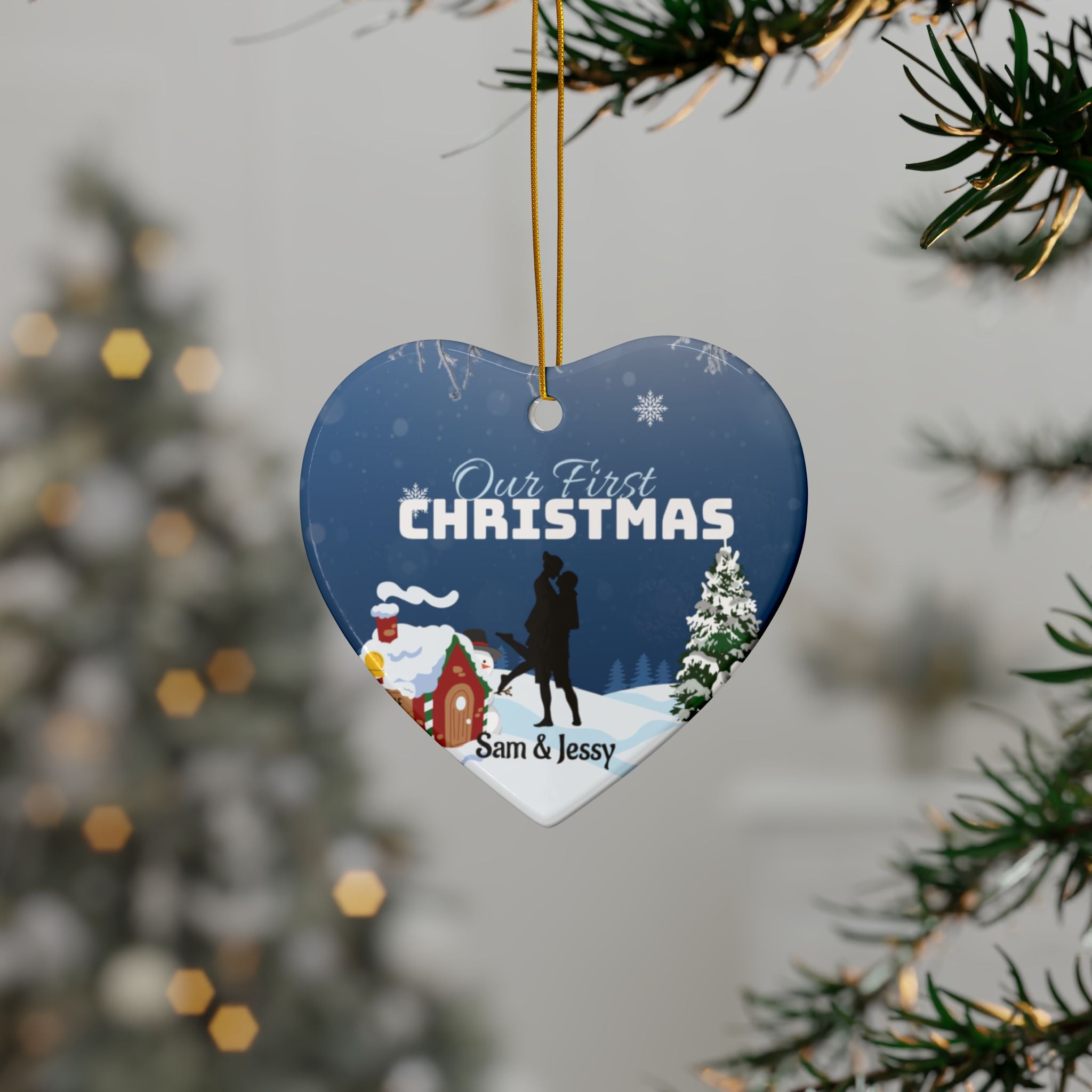 Personalized ‘Christmas’ Couple Ornament